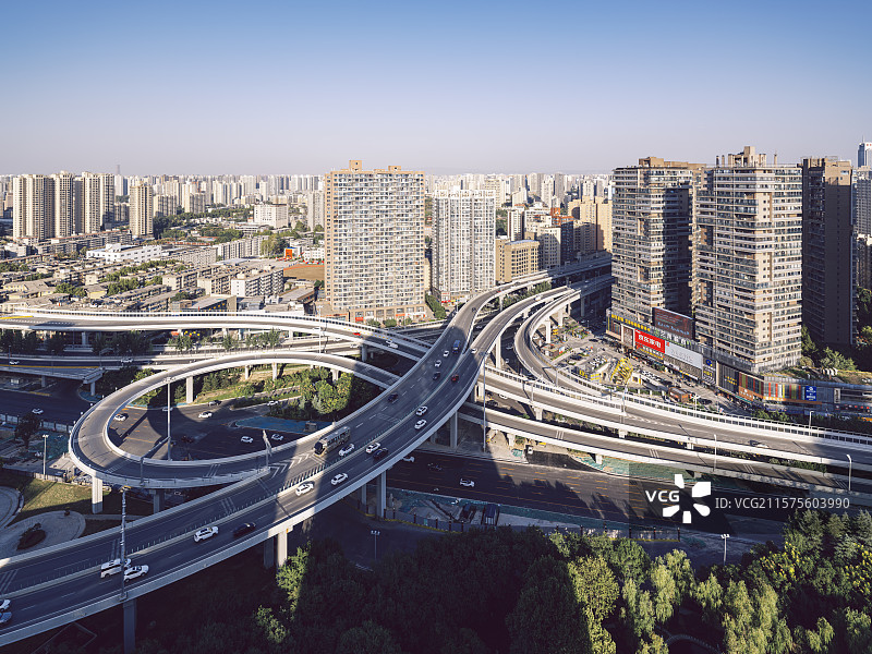 西安城市立交桥图片素材