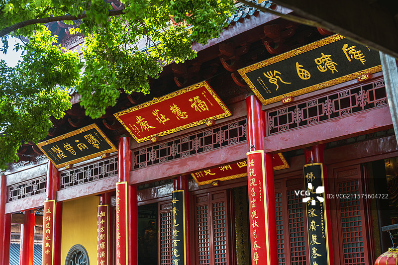 无锡南禅寺福圣禅院 天王殿 大雄宝殿 妙光塔图片素材