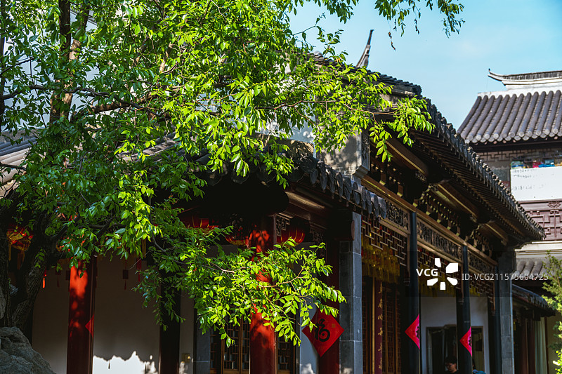 无锡南禅寺福圣禅院 天王殿 大雄宝殿 妙光塔图片素材