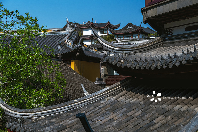 无锡南禅寺福圣禅院 天王殿 大雄宝殿 妙光塔图片素材