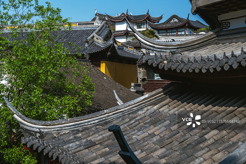 无锡南禅寺福圣禅院 天王殿 大雄宝殿 妙光塔图片素材