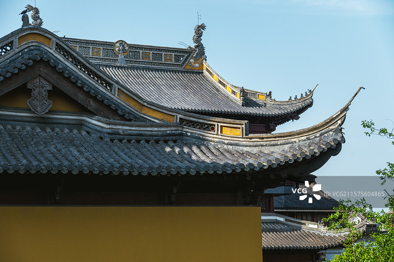 无锡南禅寺福圣禅院 天王殿 大雄宝殿 妙光塔图片素材