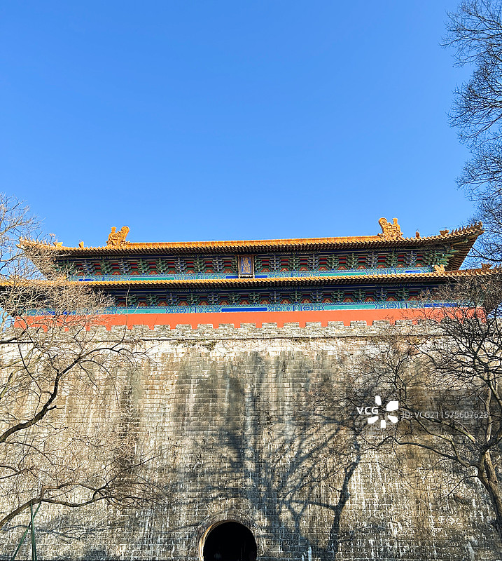 南京明孝陵方城明楼图片素材