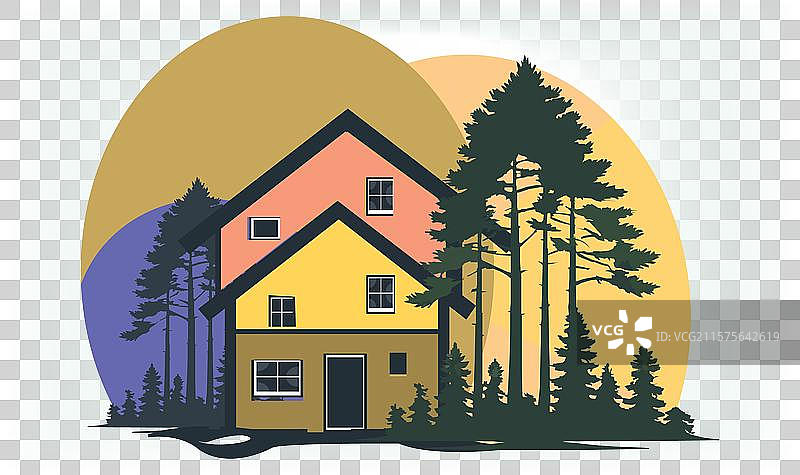 圣诞节万圣节标志剪影家庭图片素材