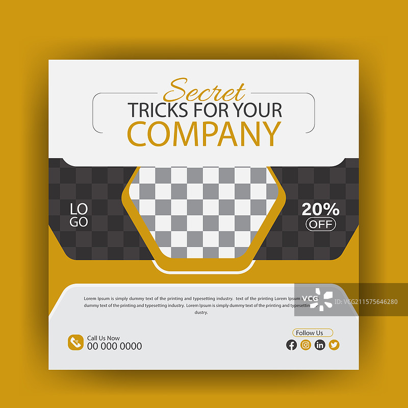 为您的公司商业社交媒体帖子横幅图片素材