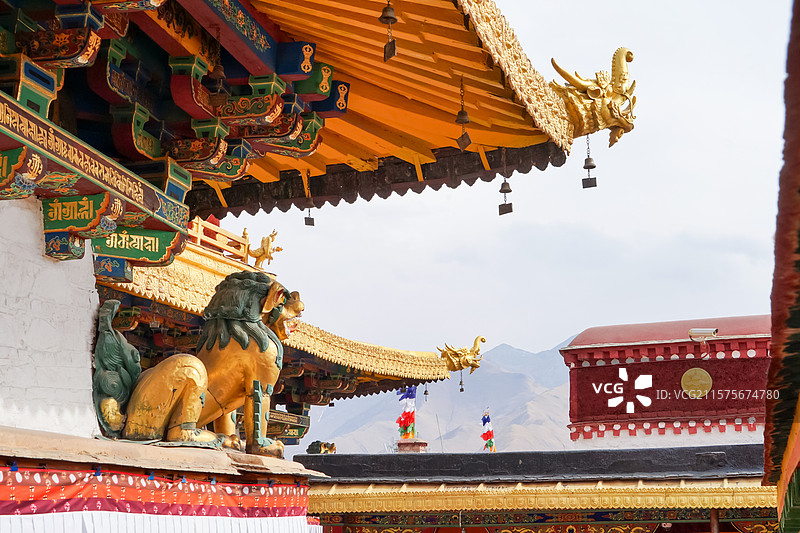 西藏拉萨大昭寺寺庙建筑图片素材