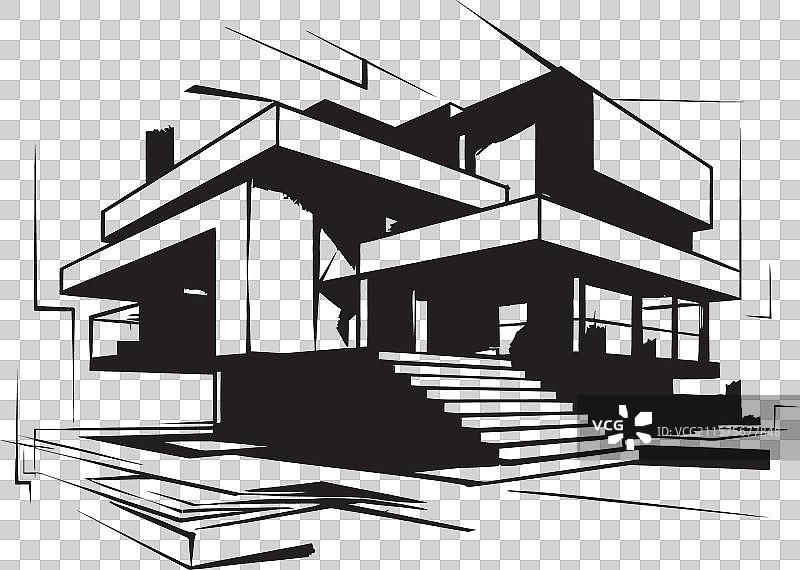 现代栖息地愿景住宅物业设计图片素材