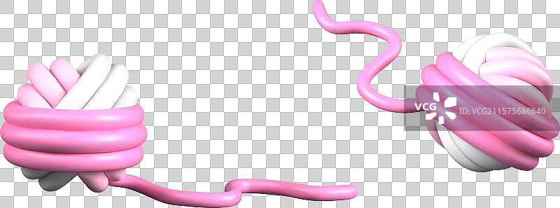 不同位置的逼真线球图片素材