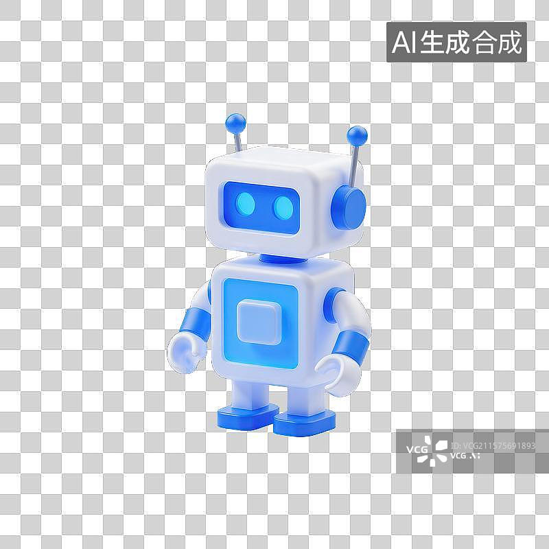 【AI数字艺术】科技感十足的AI机器人图片素材