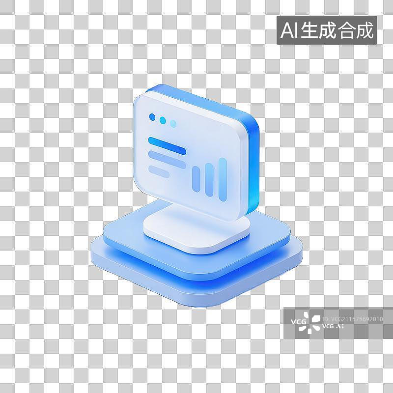 【AI数字艺术】科技简洁的UI界面图片素材