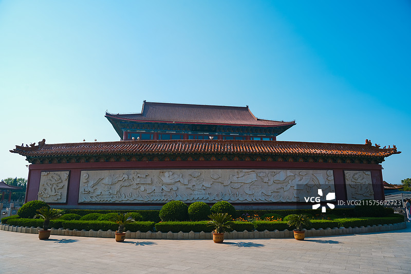 中国山东省烟台市八仙过海景区（八仙渡）八仙壁图片素材