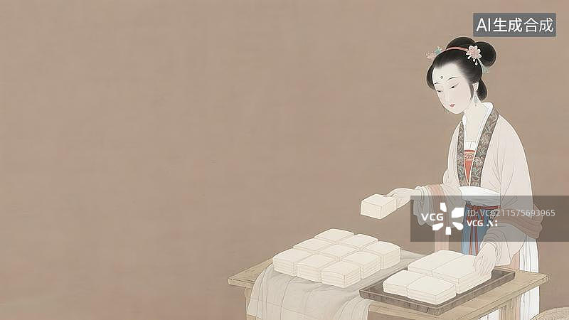 【AI数字艺术】水墨画居右图片素材