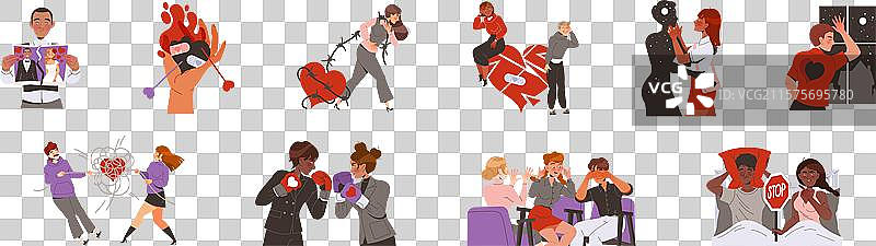 男女关系中的问题与痛苦图片素材