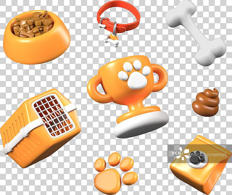 宠物业务创意图标集合图片素材