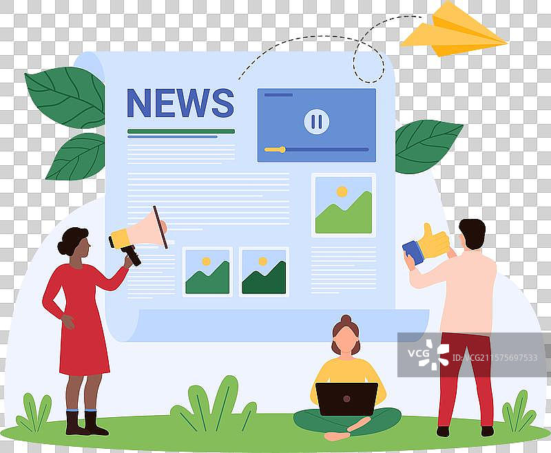 每日博客新闻社交媒体公告图片素材