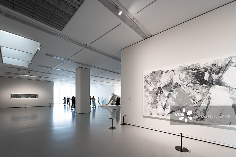广州大湾区艺术中心广东美术馆展厅拍摄图片素材