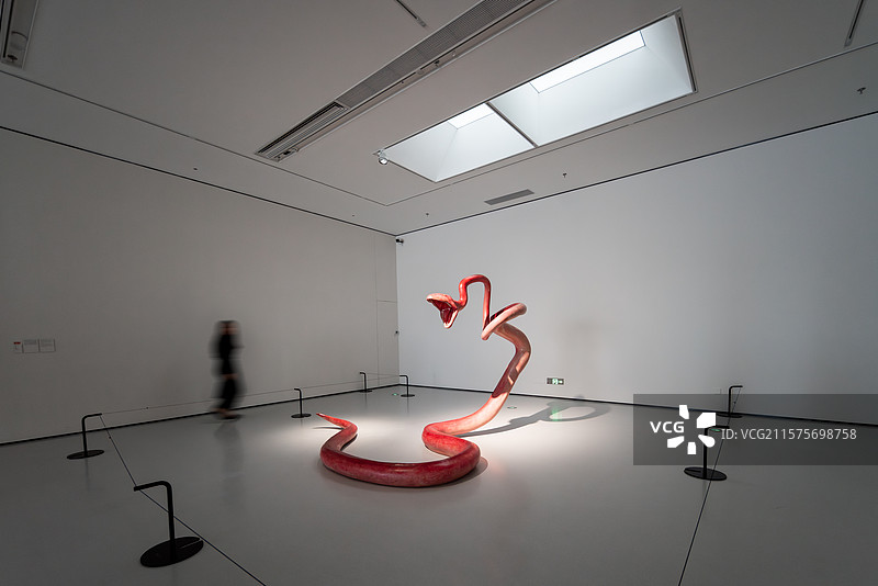 广州大湾区艺术中心广东美术馆展厅拍摄图片素材