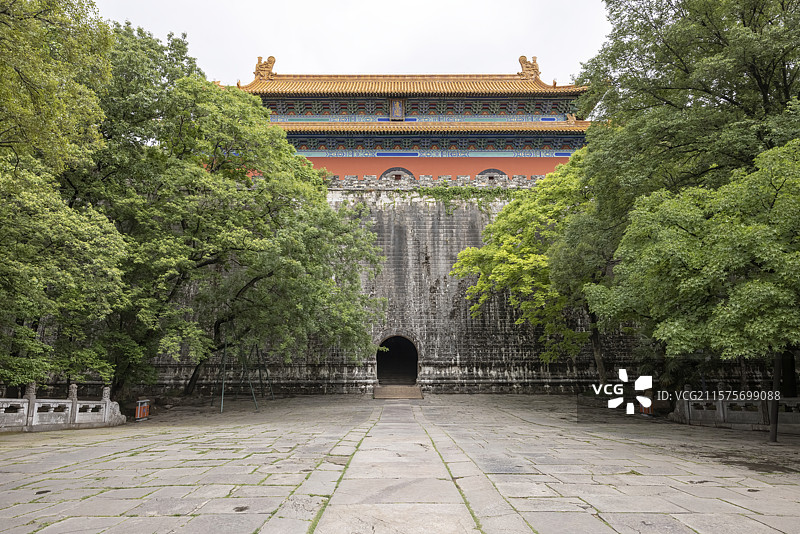 南京明孝陵方城明楼图片素材
