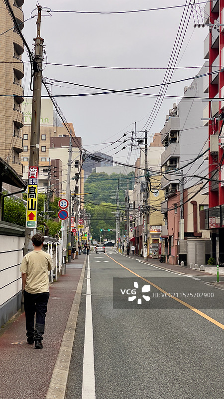 福冈城市街头道路图片素材