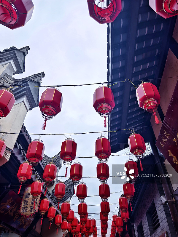 五凤溪古镇的红灯笼（一）图片素材