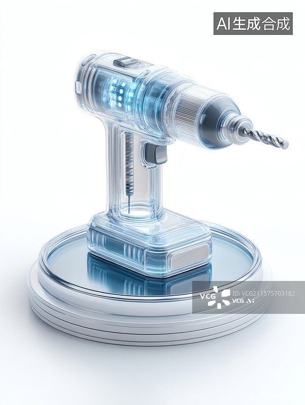 【AI数字艺术】透明电动螺丝刀展示图片素材