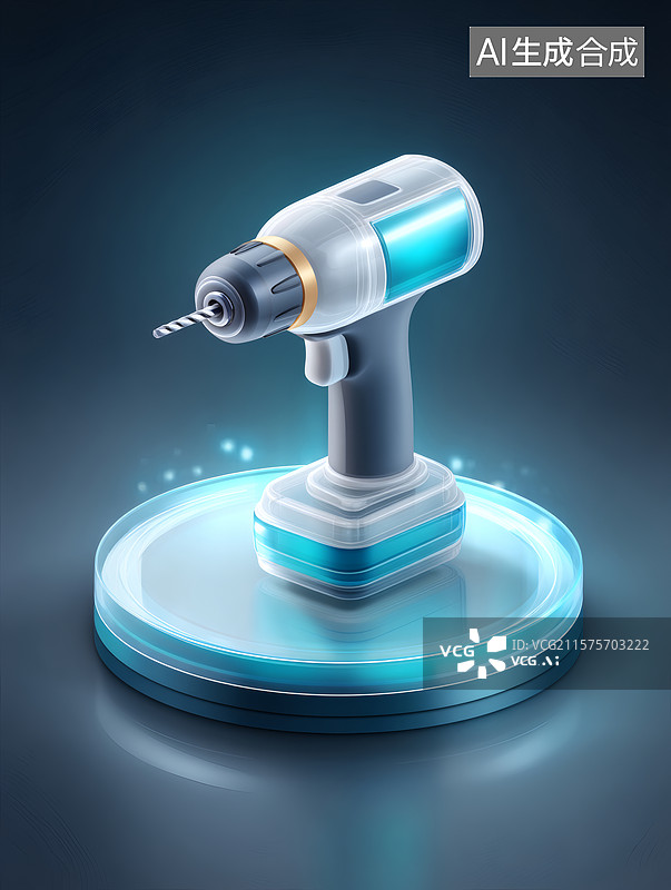 【AI数字艺术】未来科技电动螺丝刀图片素材