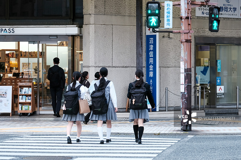 日本静冈县的沼津市和沼津港图片素材