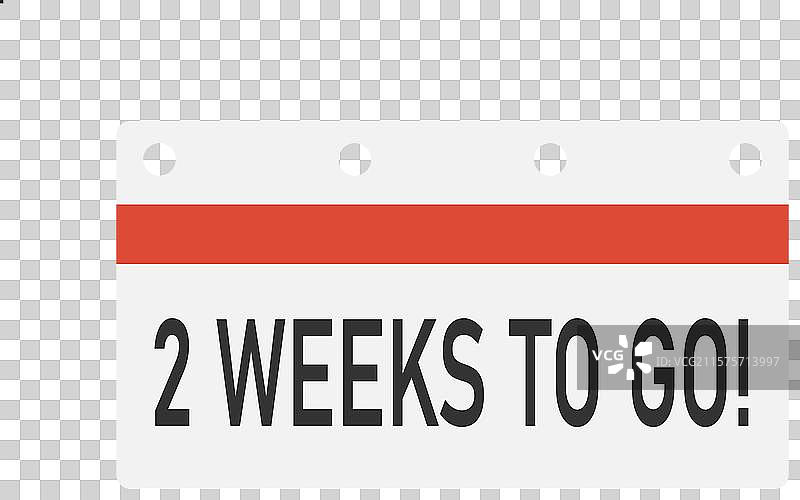 倒计时周历图标 - 还有两周时间图片素材
