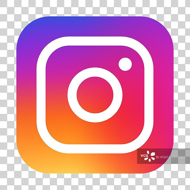 Instagram社交媒体应用程序标志图片素材