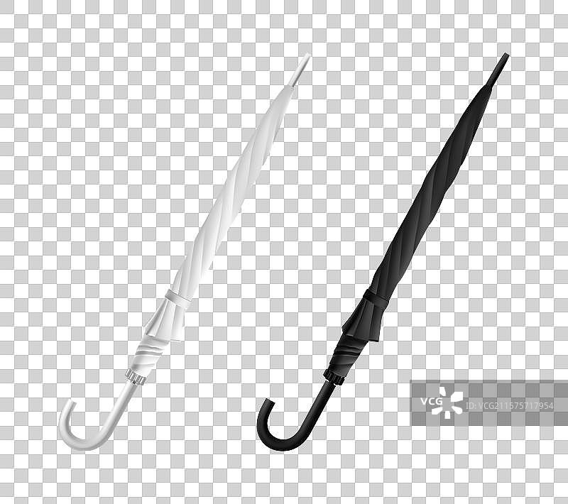 逼真的伞拐杖伞模型（闭合状态）图片素材