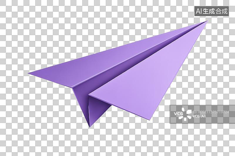 【AI数字艺术】紫色的纸飞机图片素材