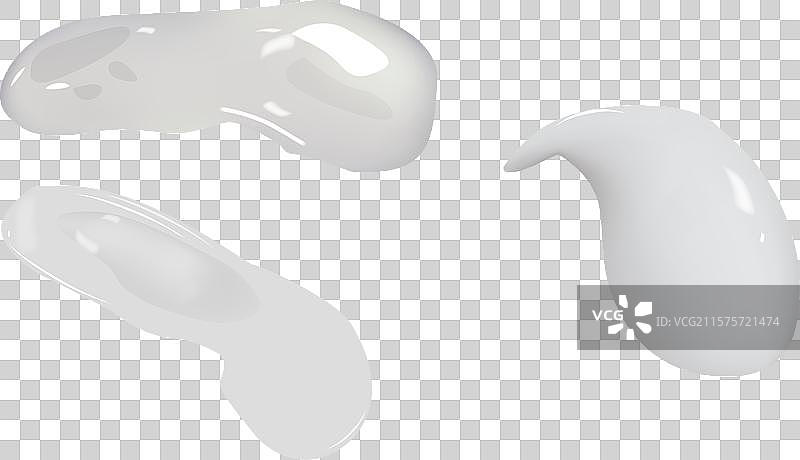 逼真的奶油质地涂抹样本图片素材