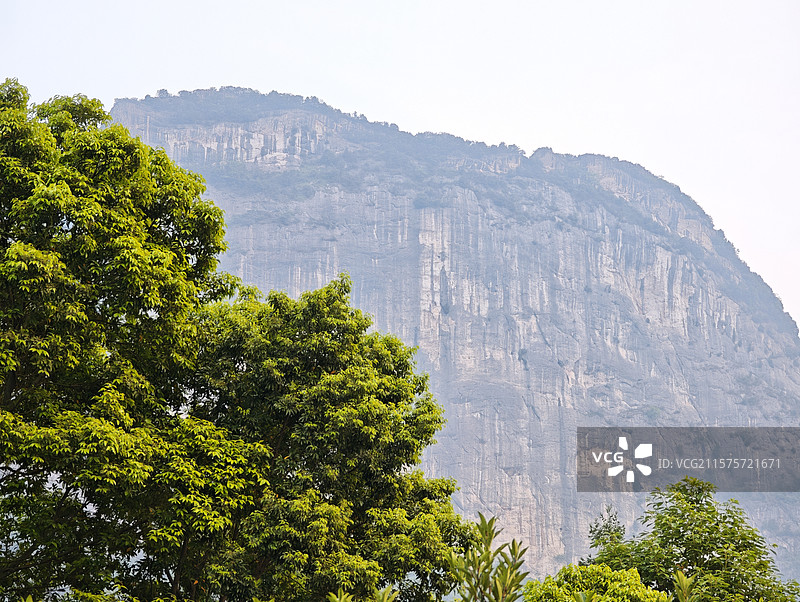 四川绵阳北川羌族自治县山区鹰嘴岩图片素材