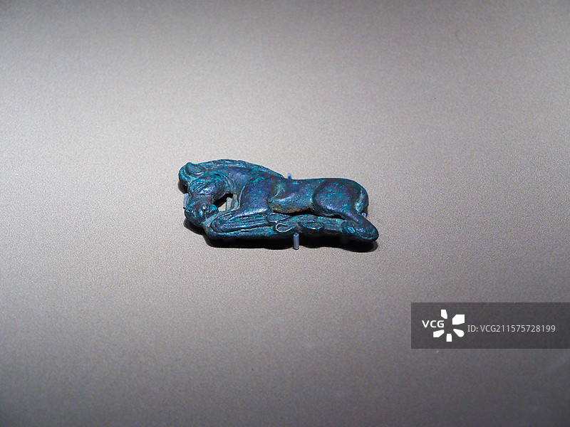 卧马青铜饰件图片素材