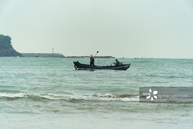惠州盐洲岛的海上作业图片素材