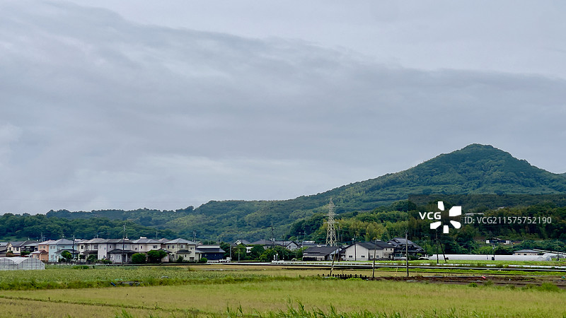 日本熊本农村的田园风光图片素材