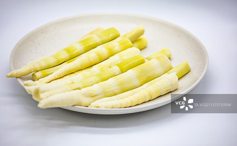 新鲜的中国传统美食食材竹笋鲜笋特写镜头图片素材