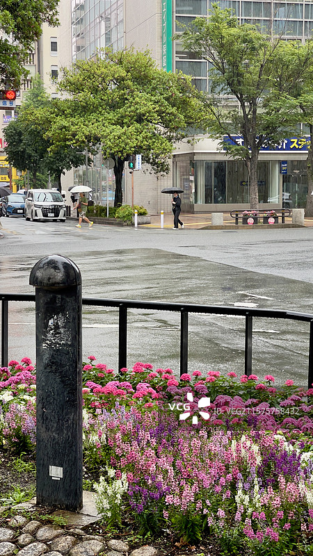 日本福冈城市街头景色图片素材