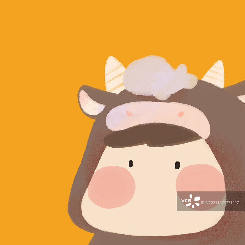 卡通小牛人物图片素材