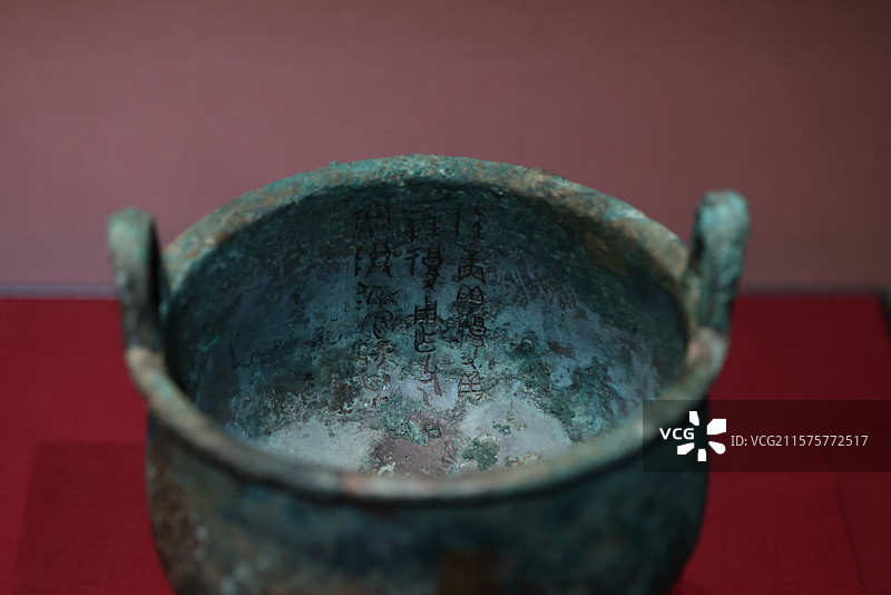 铜鼎西周北京市房山区琉璃河燕都遗址IIM253出土首都博物馆北京大运河博物馆看见殷商中华文明起源展览图片素材
