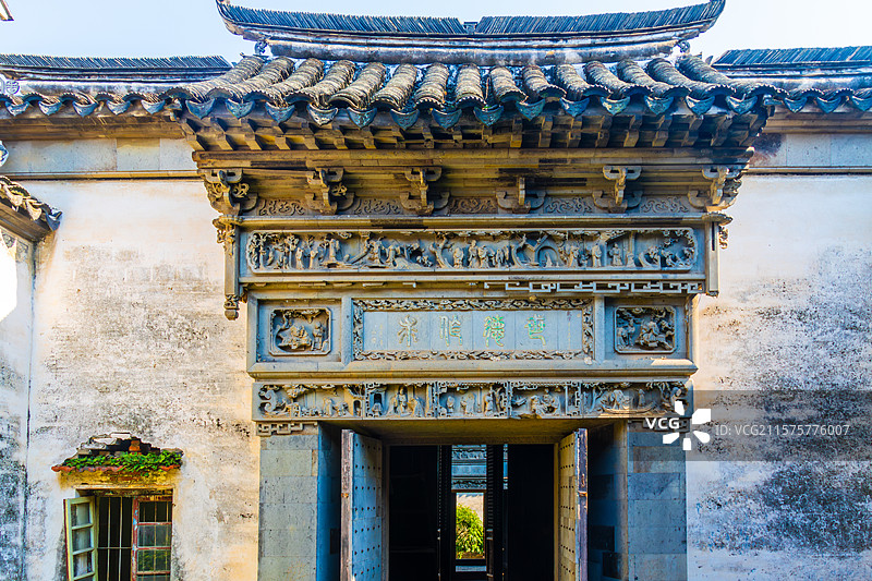 敬修堂建筑-苏州西山东村古村图片素材