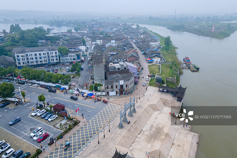 安徽省铜陵市大通古镇风光图片素材