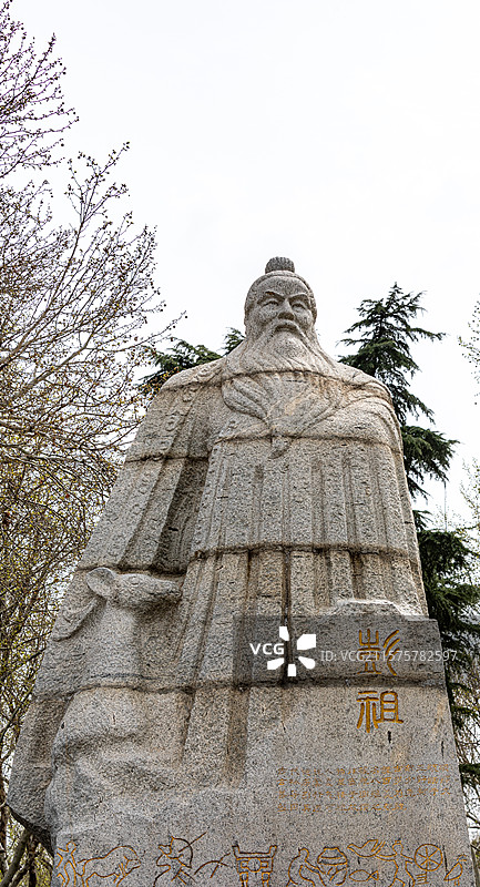 江苏徐州彭祖园彭祖塑像图片素材