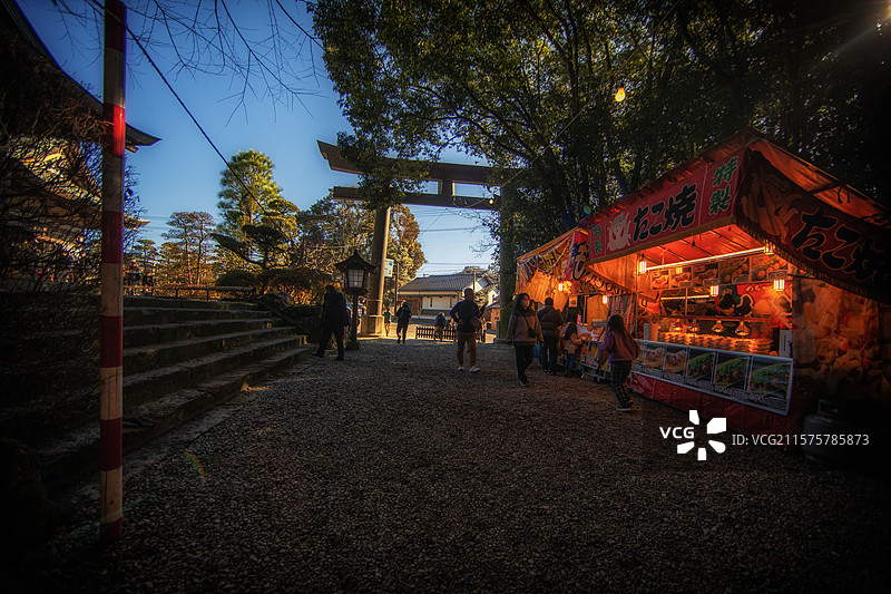亚洲日本宫崎县高千穗神社的风光图片素材
