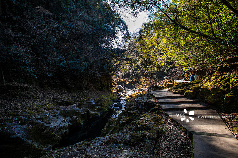 亚洲日本宫崎县高千穗天岩户神社的风光图片素材