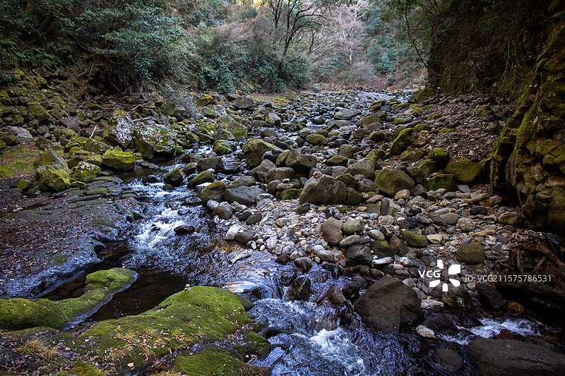 亚洲日本宫崎县高千穗天岩户神社的风光图片素材