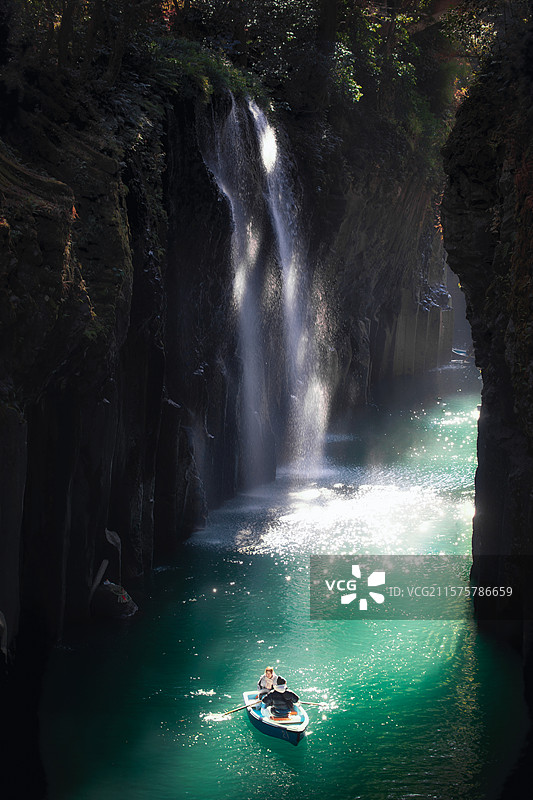 亚洲日本宫崎县高千穗峡谷的风光图片素材