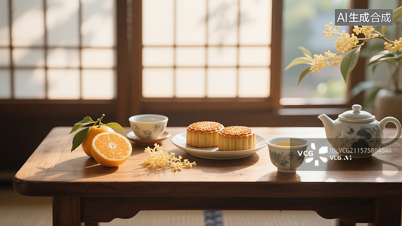 【AI数字艺术】中秋主题视觉素材图片素材