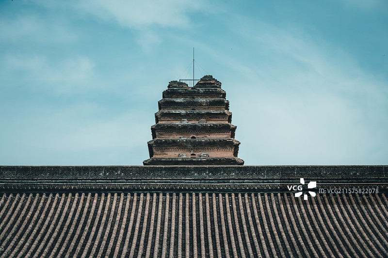 西安博物院小雁塔图片素材