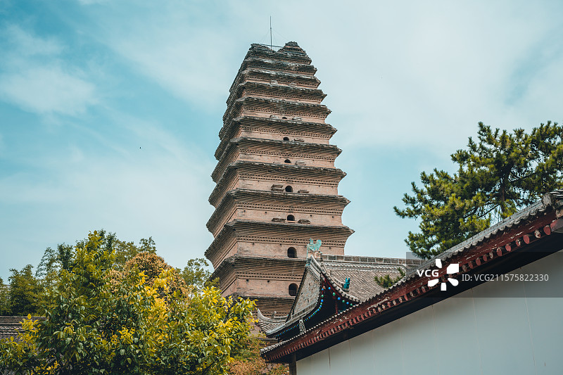 西安博物院小雁塔图片素材